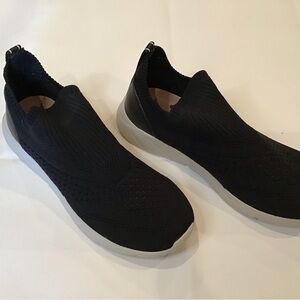 Taryn Rose Black Slip-On Sneakers